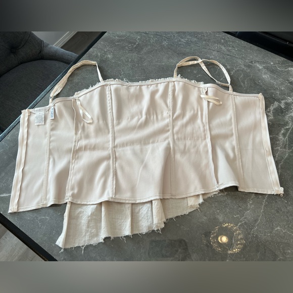 Y2K Vintage Charlotte Russe Boho Cotton Corset Top - Picture 4 of 5